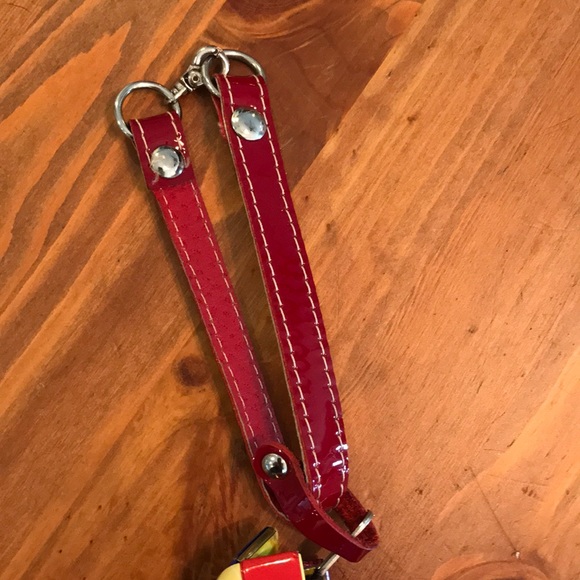 Excellent Condition Wristlet, Wallet Bag Woven Candy Wrappers, Red Strap - Picture 3 of 3